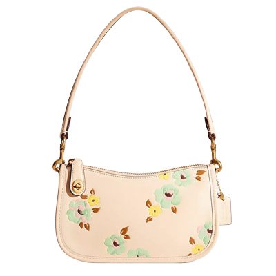 Coach Restored Swinger 20 With Floral Print