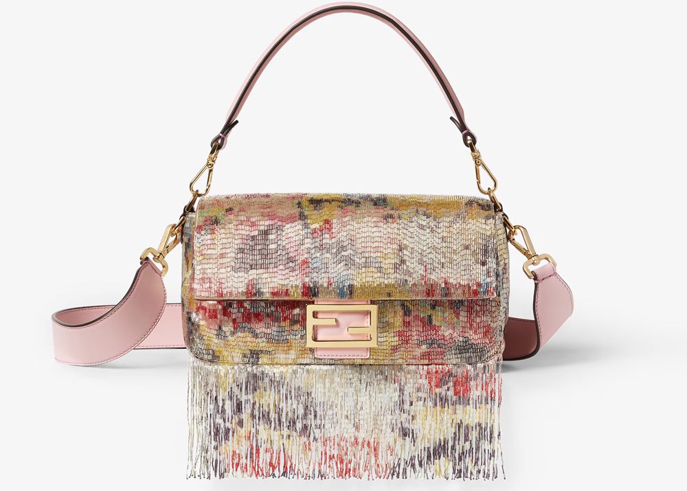 Fendi Beaded Fringe Bauette