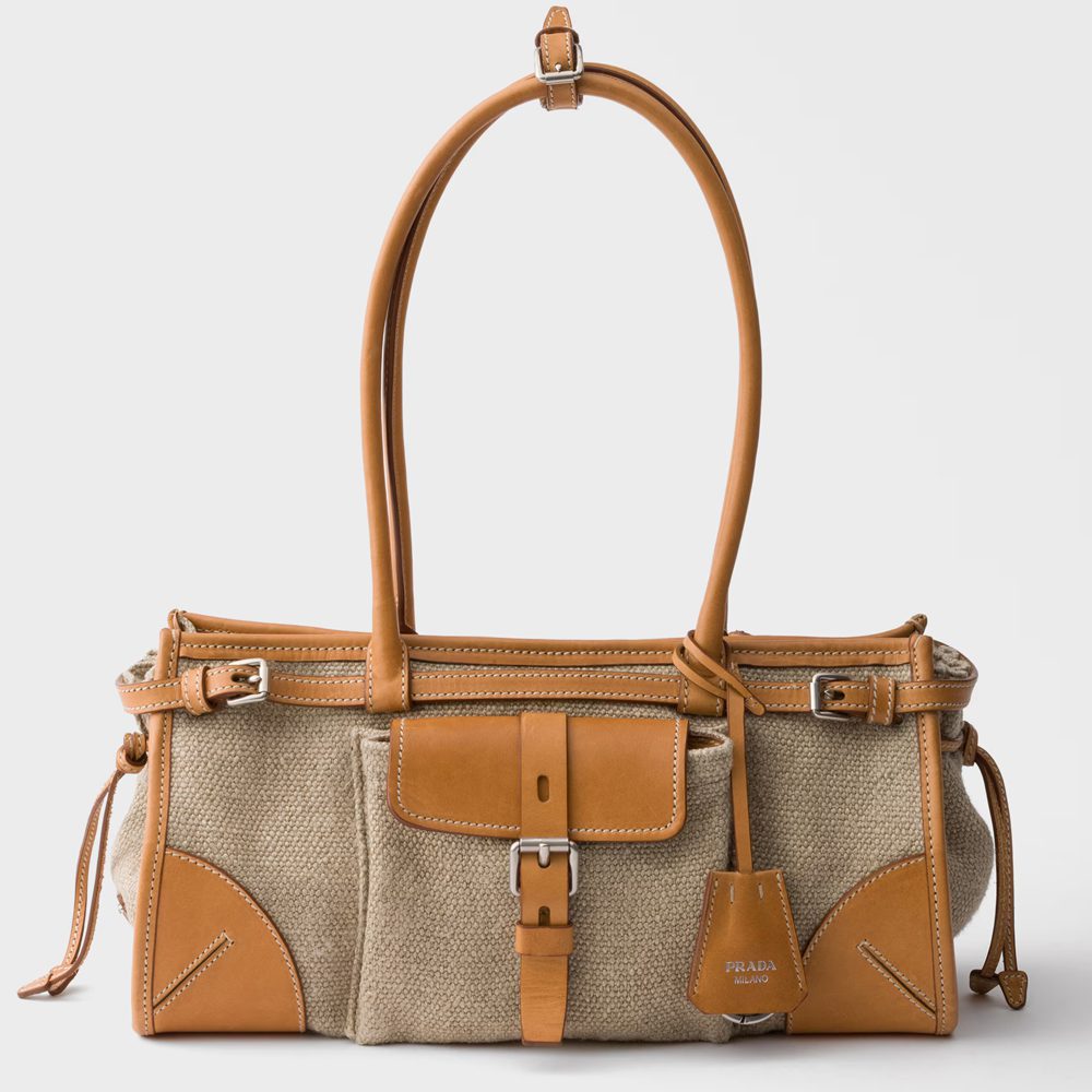 Prada’s Bonnie Bag Returns in New Styles Just in Time for Spring 2 Prada Bonnie Medium Linen