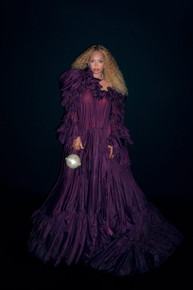 Beyonce Saint Laurent Ruffled Gown