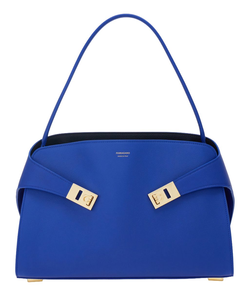 Ferragamo Hug soft bicolor shoulder bag