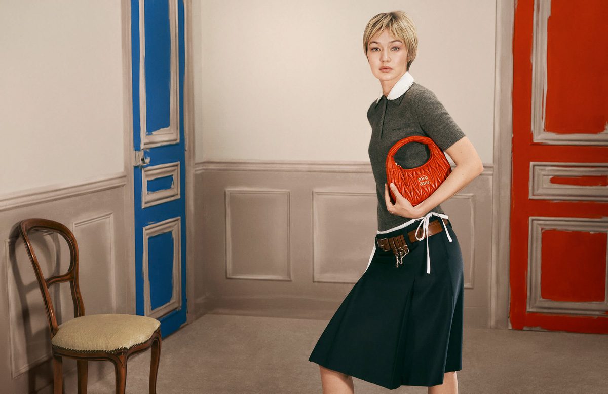 Gigi Hadid MIU MIU MATELASSE 13