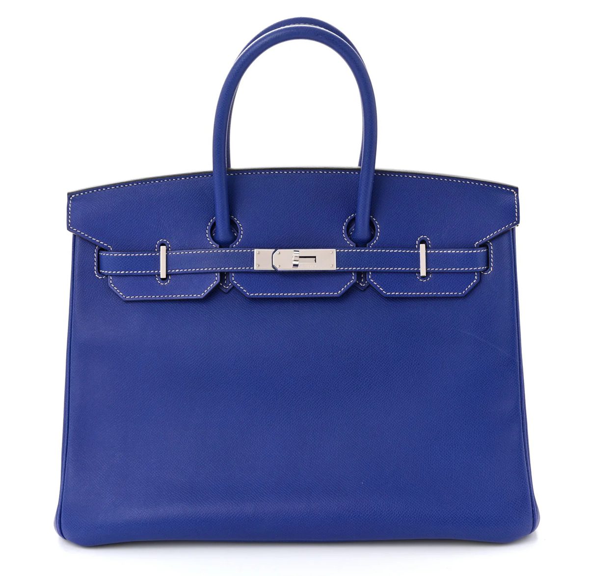 Hermes Epsom Candy Birkin 35 Bleu Electrique Mykonos
