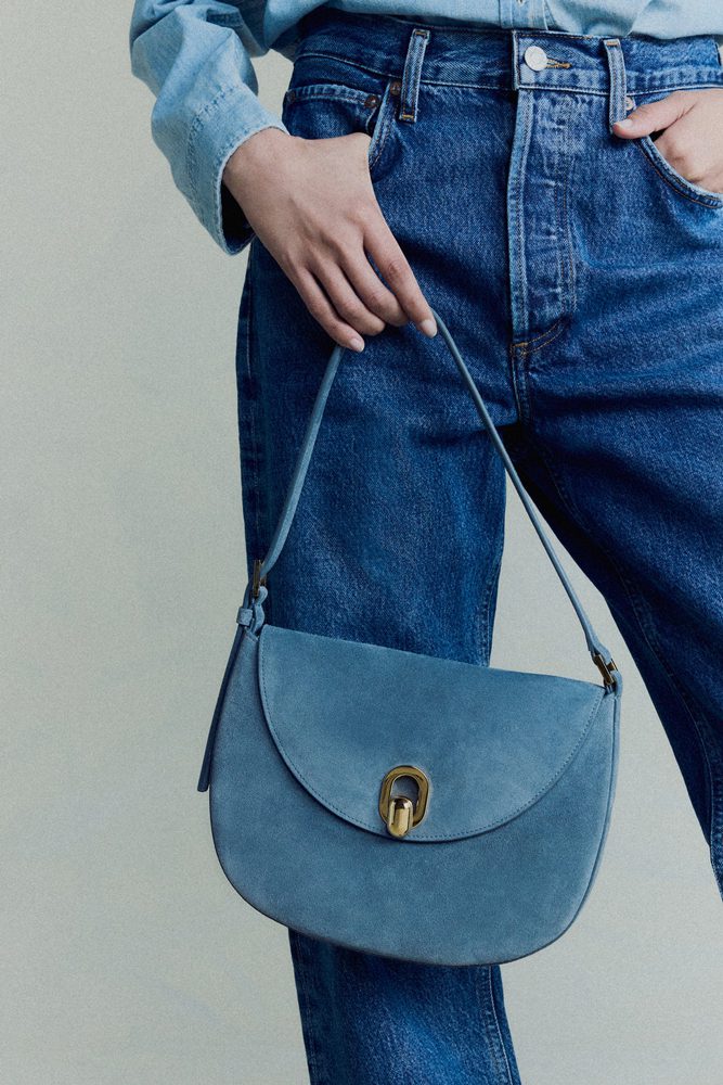 Savette Tondo Blue Suede