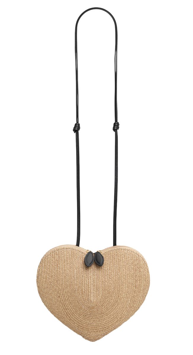 Alaia Le Coeur Straw Shoulder Bag