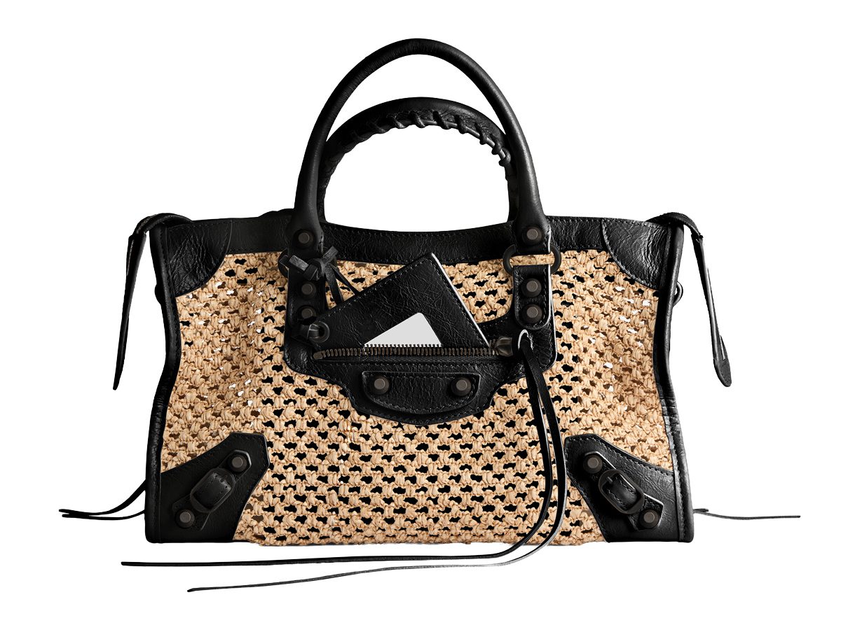 Balenciaga Women s Le City Bag Small in Natural black