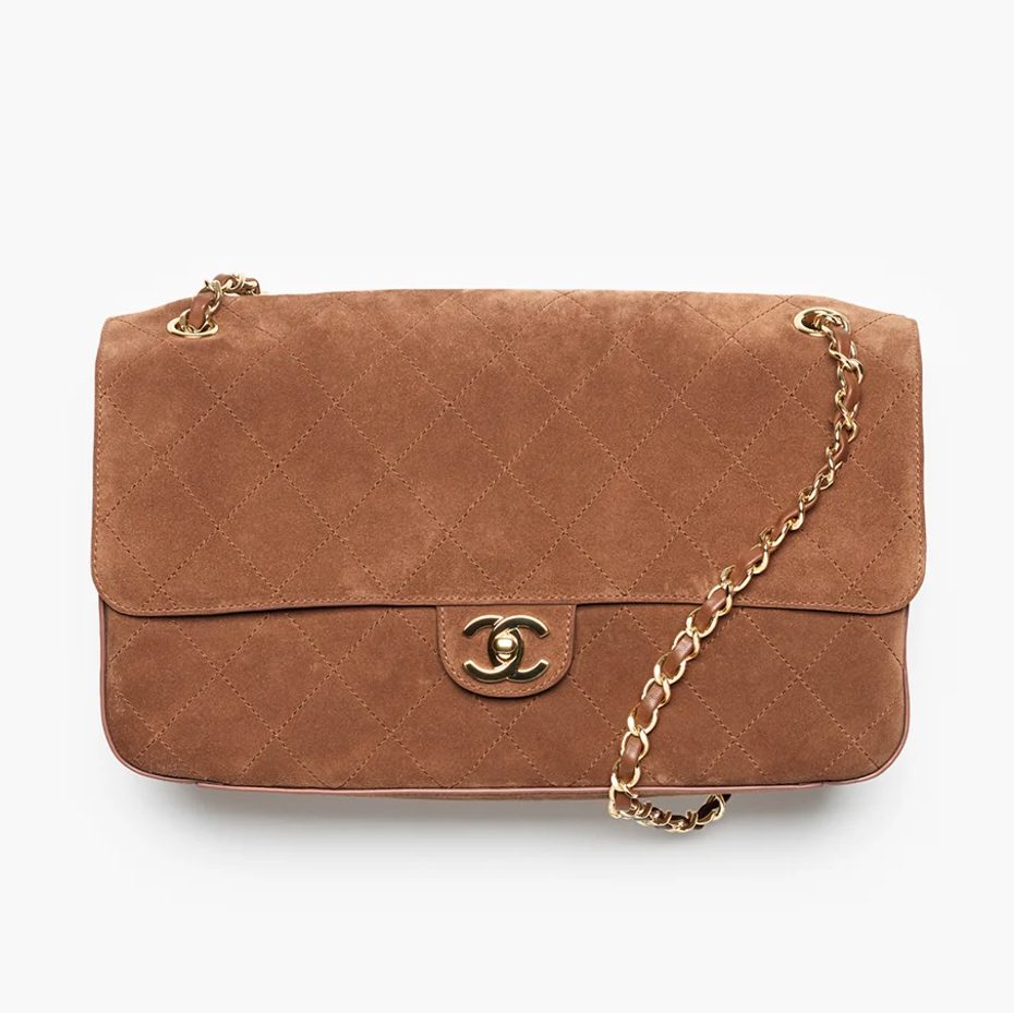 A Closer Look at Matthieu Blazy’s Chanel Métiers d’Art Debut 7 Chanel Suede Maxi Flap