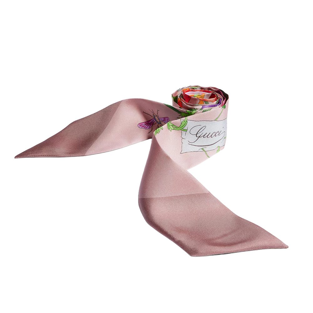 Gucci Printed silk twill ribbon