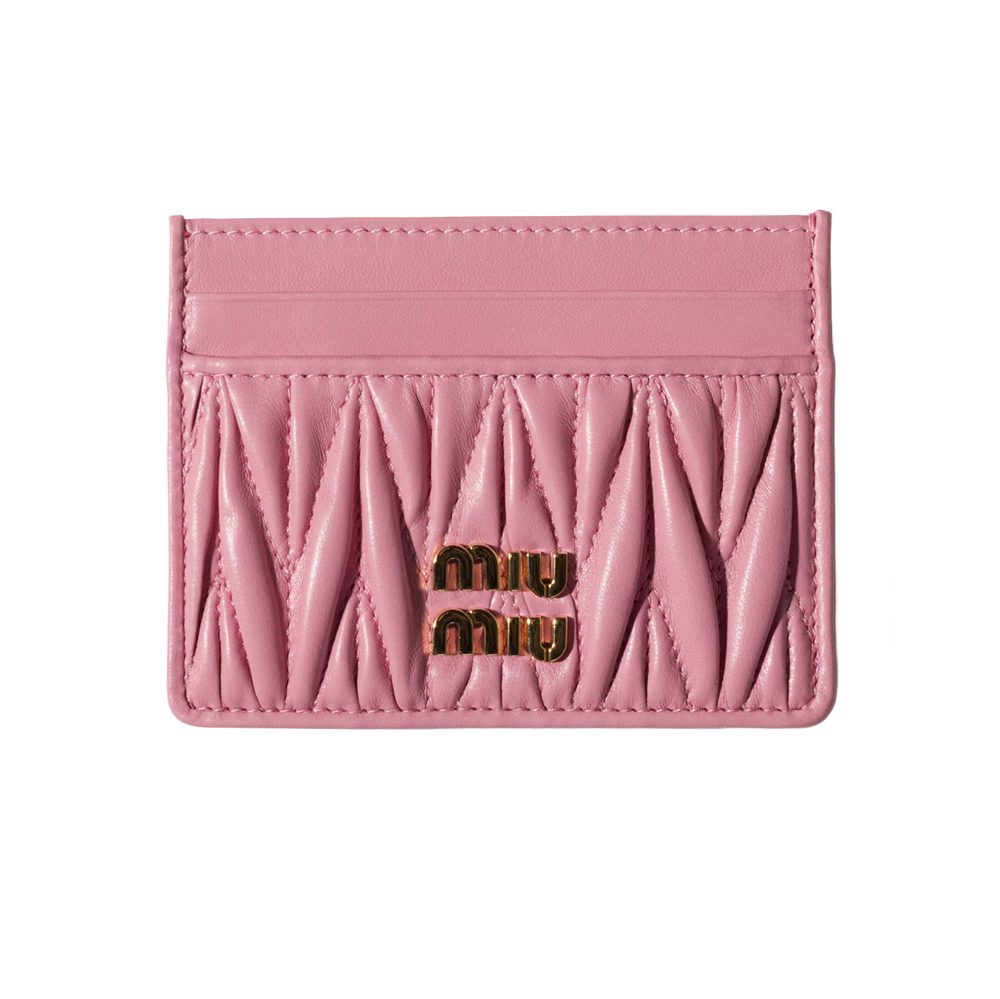 Miu Miu Matelasse? nappa leather card holder