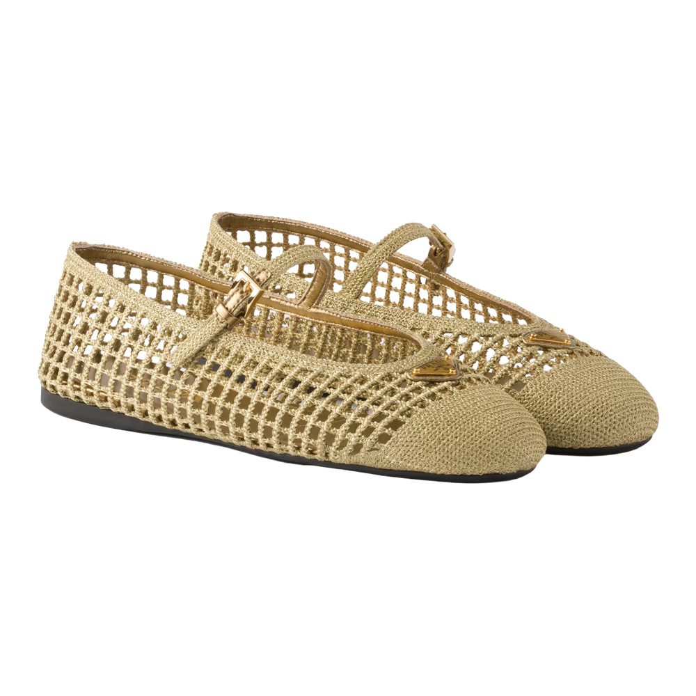 Prada Crochet ballerinas