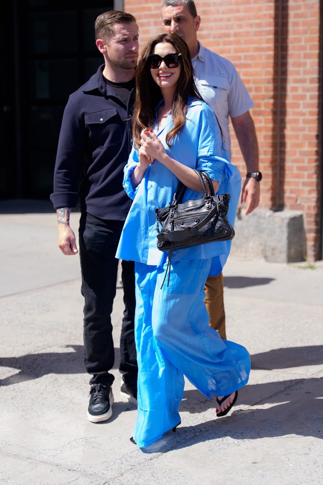 Anne Hathaway Balenciaga Le City Bag
