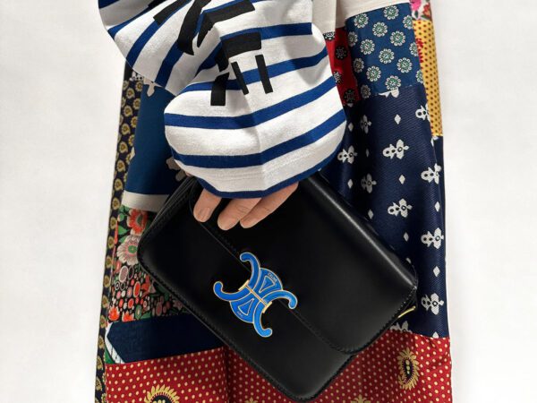 Celine Enamel Triomphe Bag