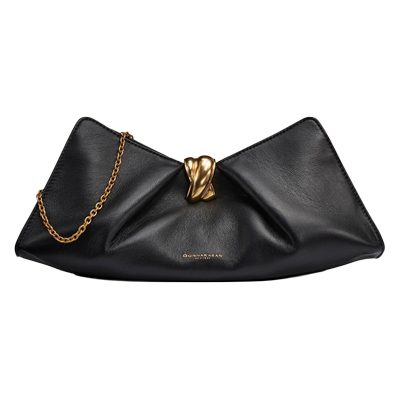 Donna Karan CASHMERE LEATHER CLUTCH