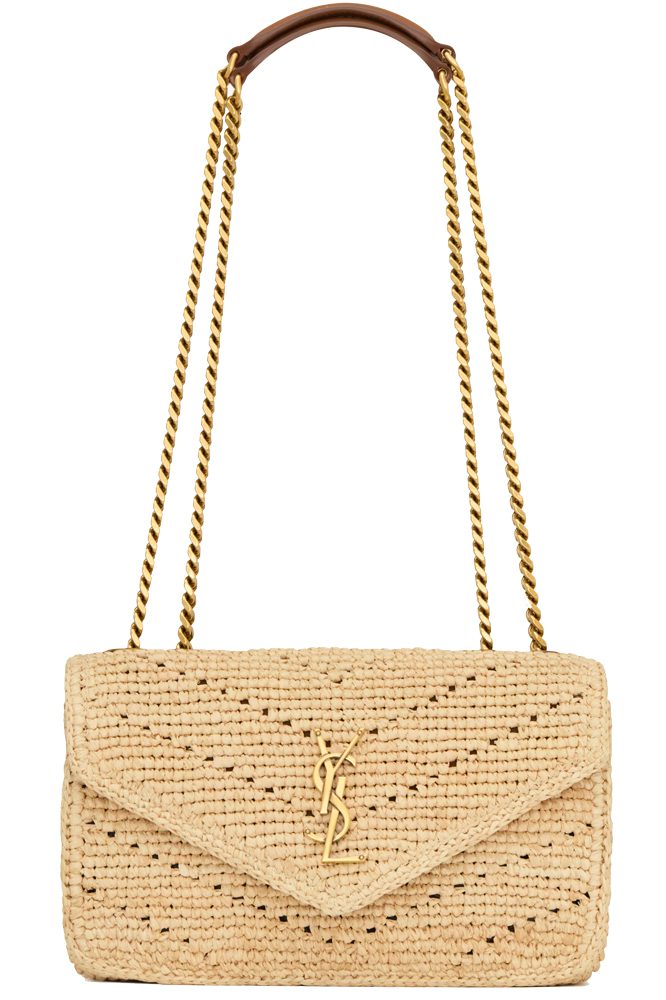 Saint Laurent Loulou Raffia