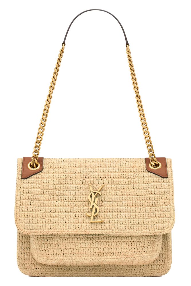 Saint Laurent Niki Raffia