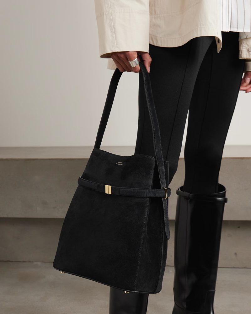 Toteme Belted Suede Hobo