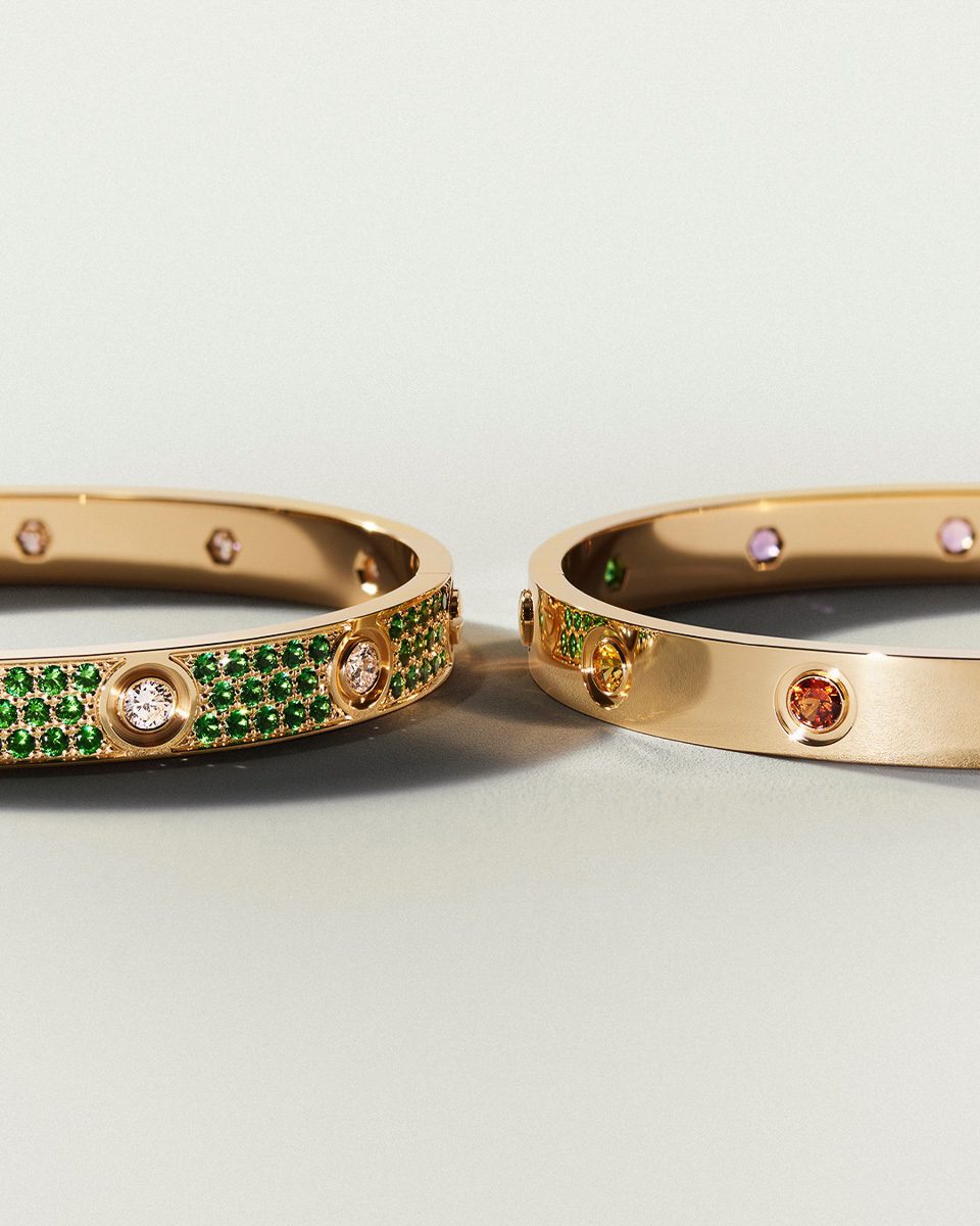 cartier Love Color Capsule Bracelet Yellow Gold Rainbow Love