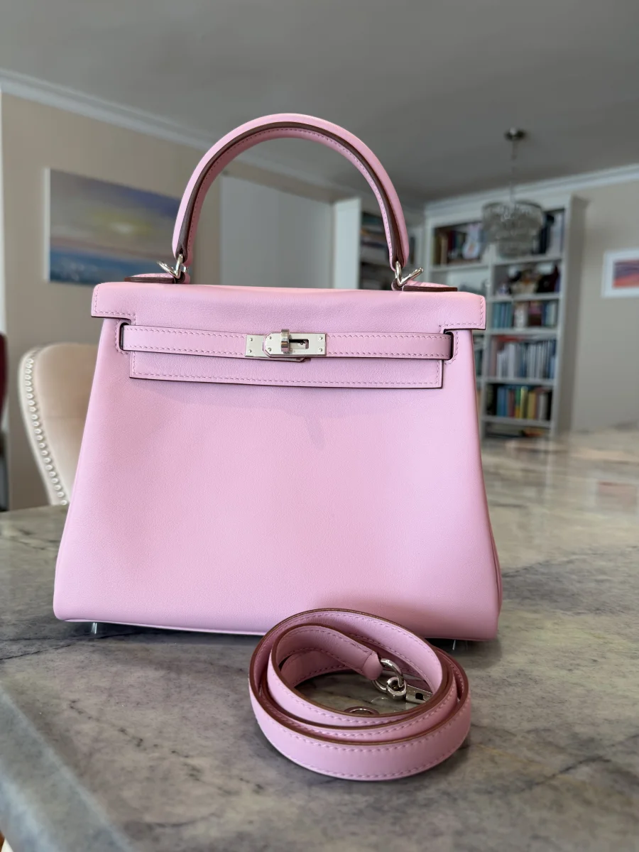 hermes K25 Mauve Sylvestre in Swift