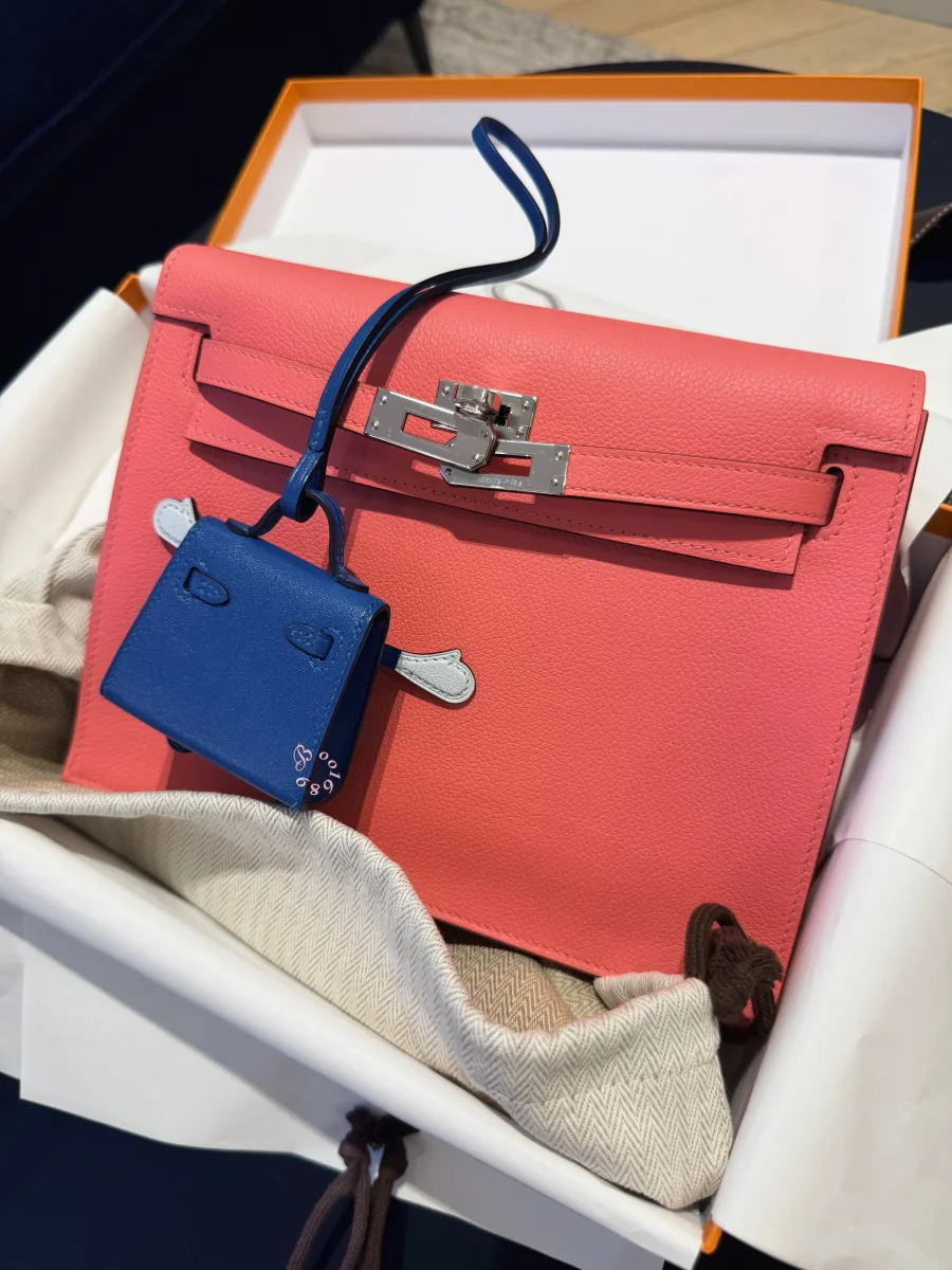 Hermes Kelly Danse in Rose Azalee 