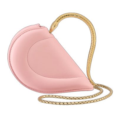 Bvlgari Serpenti Cuoricino Mini Top Handle Bag Pink