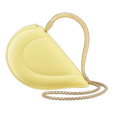 Bvlgari Serpenti Cuoricino Mini Top Handle Bag Yellow