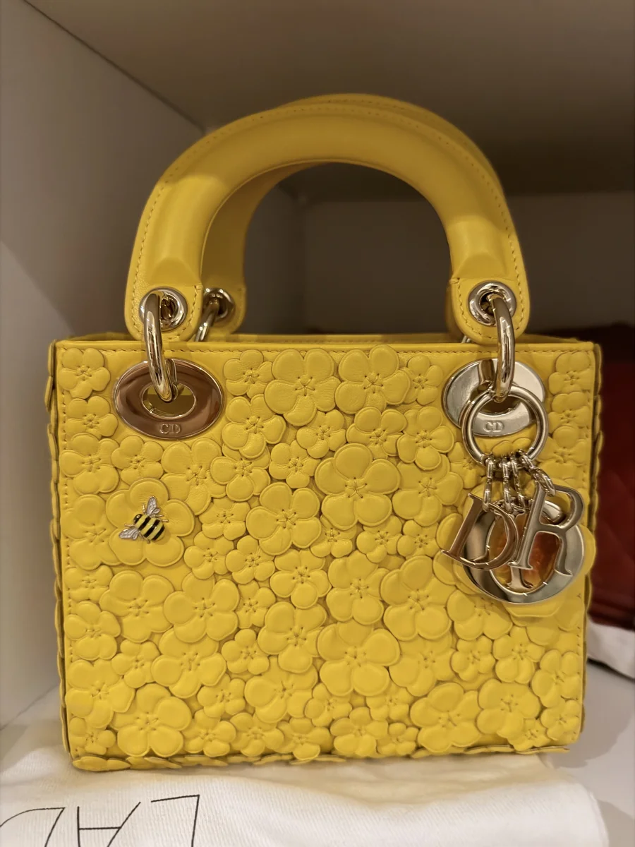 Dior JA Lady Dior Yellow flowers