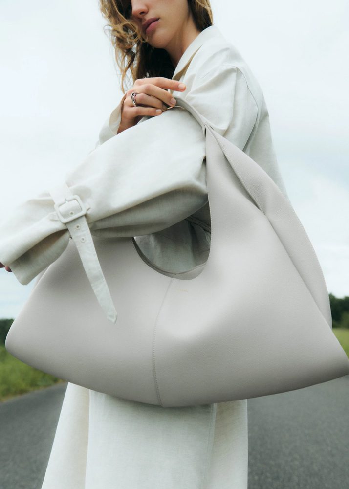 Polène Introduces the Shuldo, a Slouchy New Carryall That Exudes Parisian Chic 1 Polene Shuldo Bag Chalk