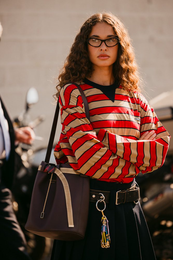 Prada Bucket Bag and Rugby Top 1 Prada Bucket Bag and Rugby Top 1