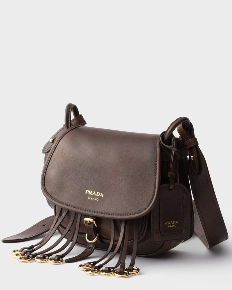 A Decade After Its Debut, the Prada Corsaire Bag Is So Back 8 Prada Crosaire Aged Leather