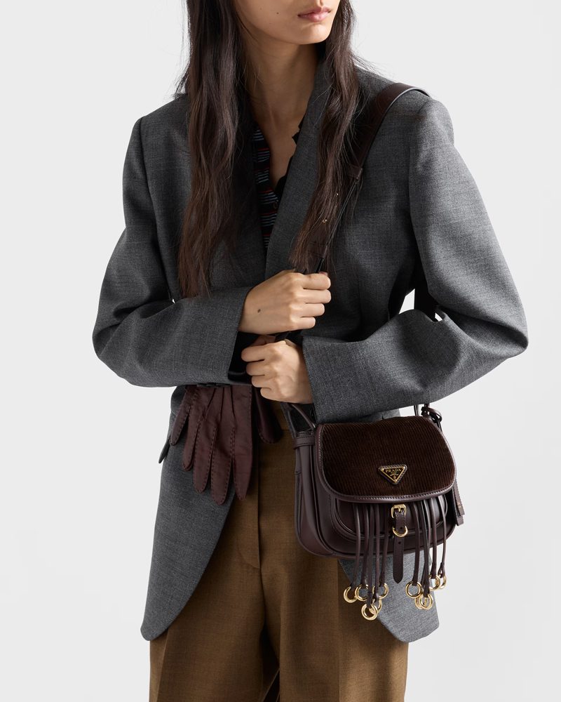 A Decade After Its Debut, the Prada Corsaire Bag Is So Back 7 Prada Crosaire Courd and Leather
