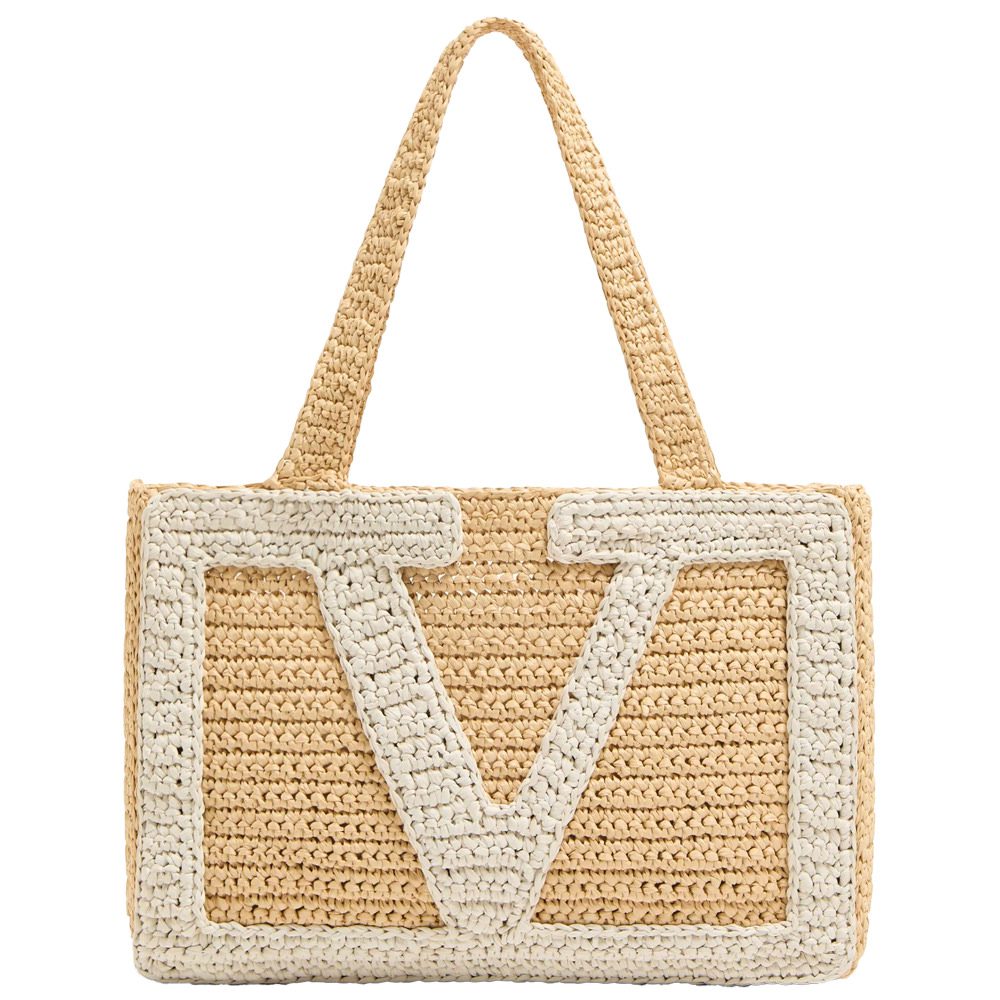 Valentino Raffia Shopper