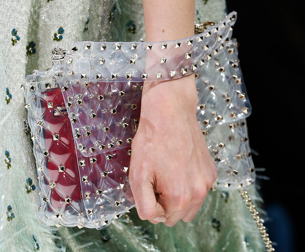 Valentino Rockstud Spikes Clear Bag Spring 2018