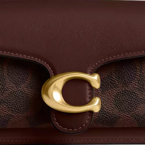 Coach Tabby Shoulder Bag 20 In Signature Canvas in Brass Maple