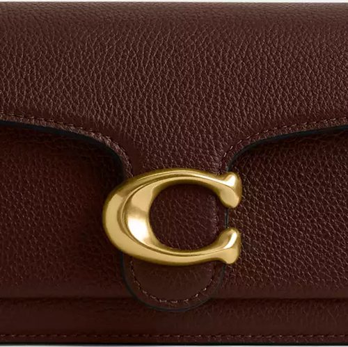 Coach Tabby Shoulder Bag 20 in pebbled leather Maple Brass
