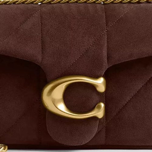 Coach Tabby Shoulder Bag 26 With Quilting in Brass Dark Chocolate