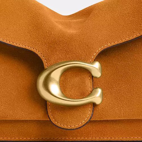 Coach Tabby Shoulder Bag 26 in suede Brass Marigold