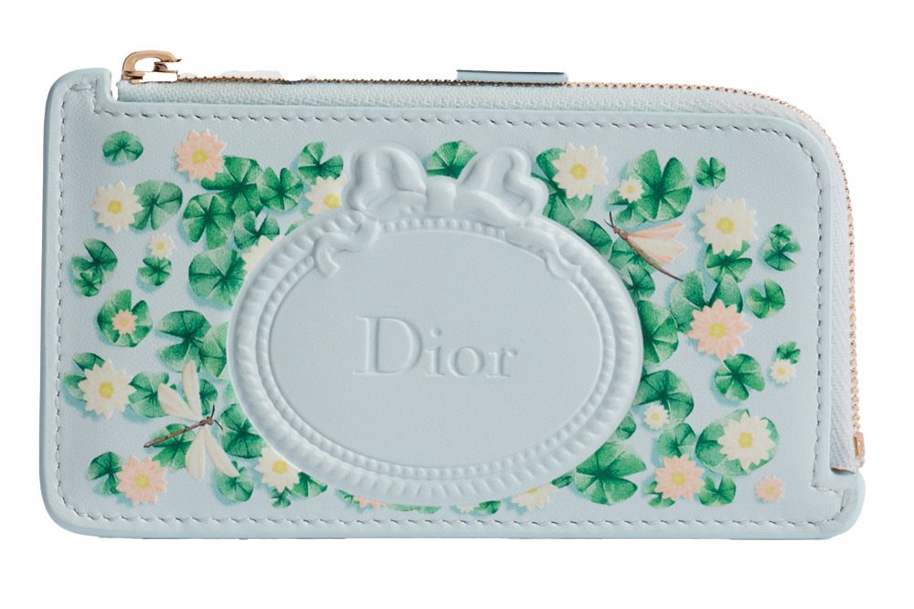 Dior Floral Medaillon Zip Wallet
