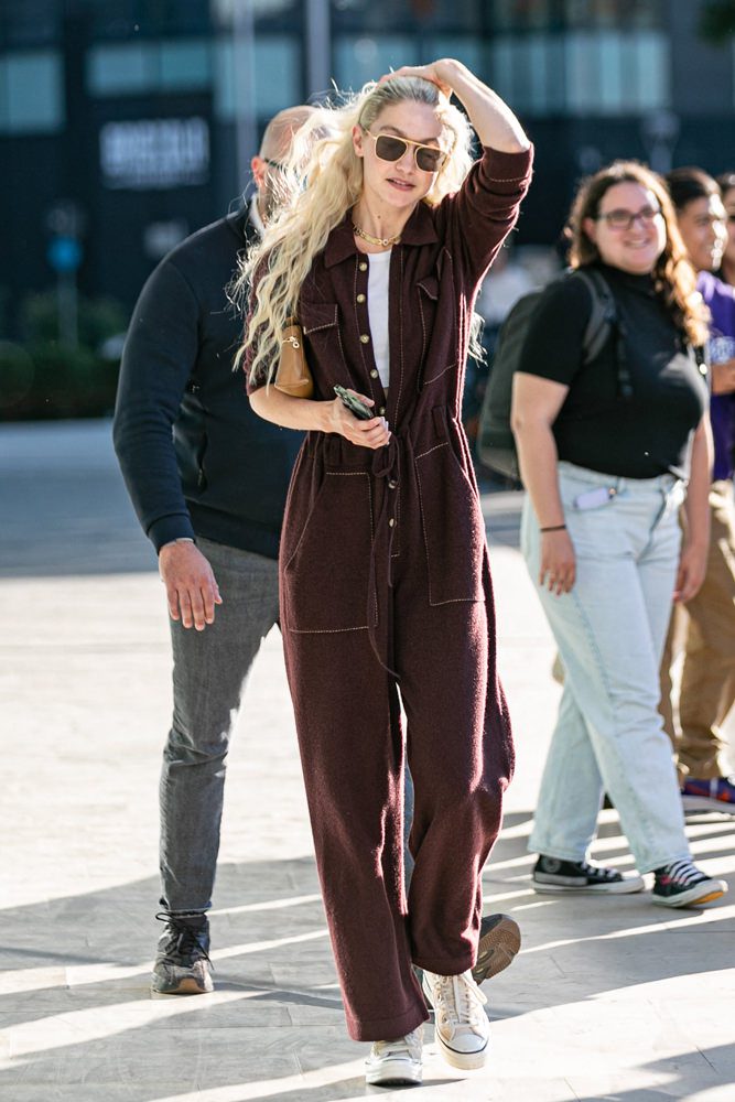 Gigi Hadid Loro Piana Pouch