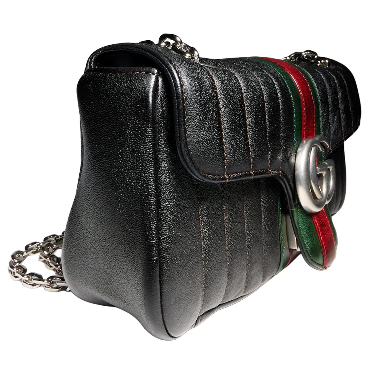 Gucci Jetset GG Marmont medium shoulder bag in black