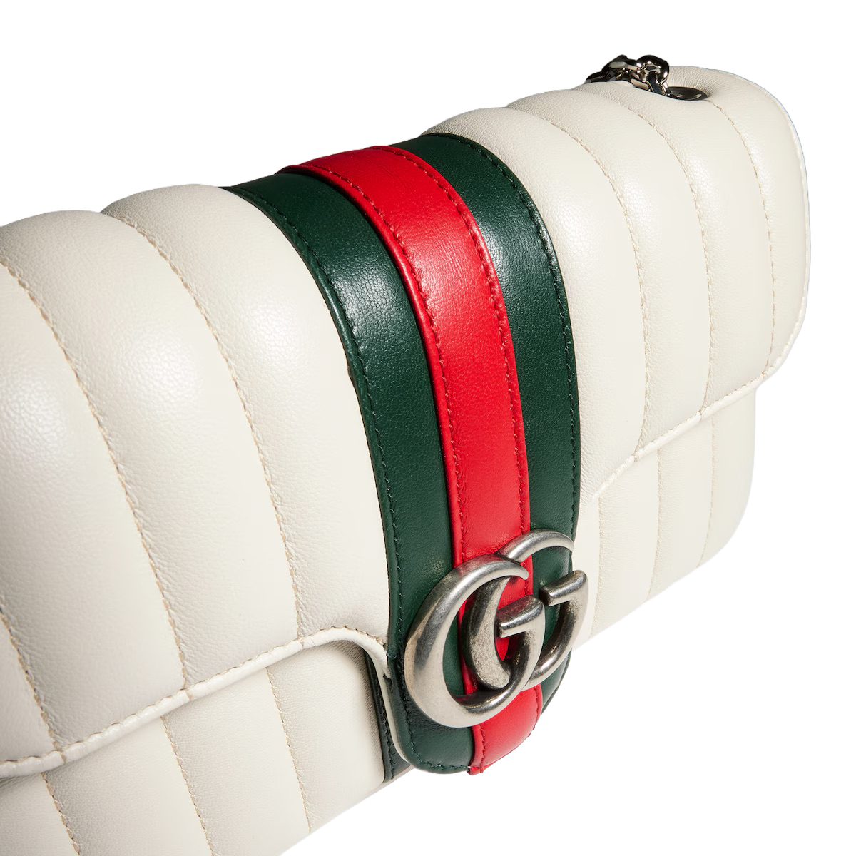 Gucci Jetset GG Marmont small shoulder bag in white 2