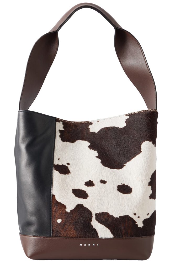 Marni Cow Print Pod Tote