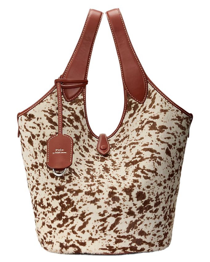 Ralph Lauren Polo Play Cow Print Bag