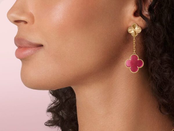 Van Cleef Pink Alhambra Enamel