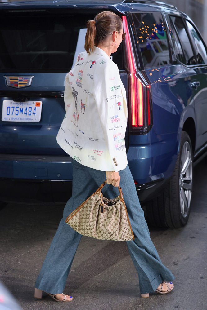 Musical Icons from A$AP Rocky to Celine Dion Wow With Loewe, Chanel and More 3 Bridget Moyayhan Gucci Bag