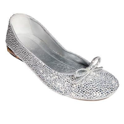 Gucci Women s crystal ballerina with bamboo
