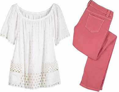 anna sui embroidered dot top