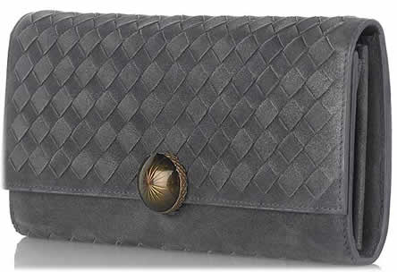 Bottega Veneta Suede Continental Wallet