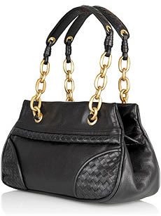 veneta bottega handbag strap chain leather purseblog