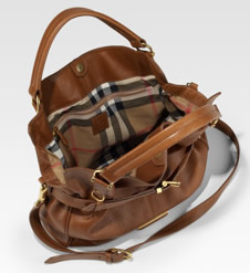 burberry leather handbag