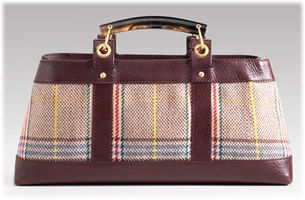 Plaid burberry purse deals
